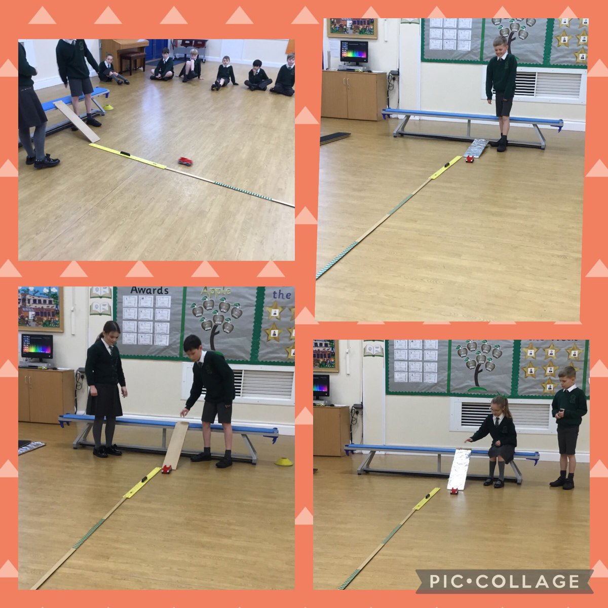 Y5Woodfield's tweet photo. Y5 scientists have been investigating which ramp surfaces cause the most friction #WoodfieldScience https://t.co/0NSw9znixN