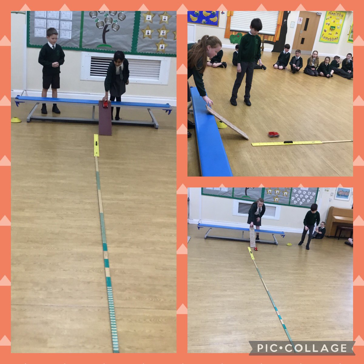 Y5Woodfield's tweet photo. Y5 scientists have been investigating which ramp surfaces cause the most friction #WoodfieldScience https://t.co/0NSw9znixN
