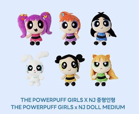 NEWJEANS パワーパフガールズ プリント フード付きパーカー グレー