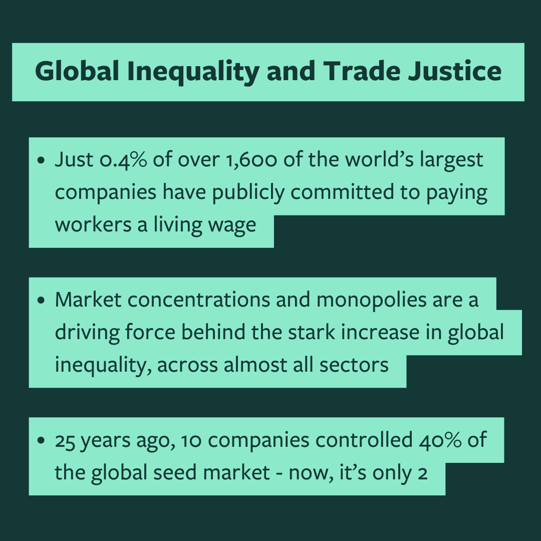 Latest report from <a href="/Oxfam/">Oxfam International</a> makes it clear: Billionaires and corporations profit at the expense of billions, driving historic inequality 😡🪙

We need a trade system that's just and fair, now. Swipe through for more highlights! 

oxfam.org/en/research/in…