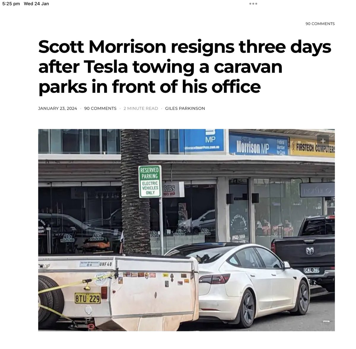 #ScottyFromMarketing #auspol #Scottythefukwit electric cars will spell the end of the Australian weekend. Fuck off scotty and suck on that.