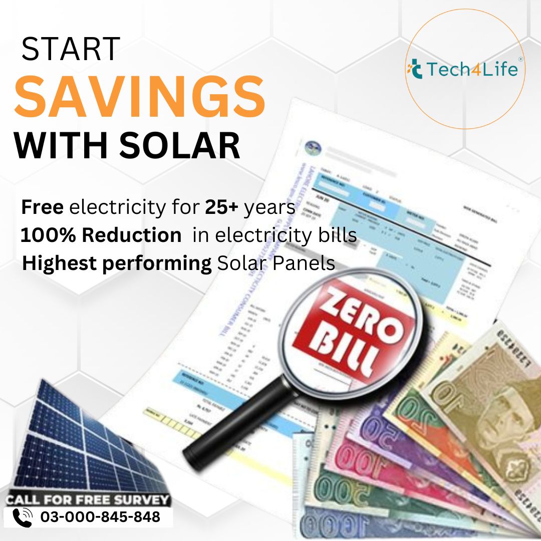tech4lifeltd's tweet photo. Start Saving with Solar
Save thousands of rupees on your electric bills and reduce your Expensive bills to Zero Bills. Get a clean and reliable system at the best price with @tech4lifeltd https://t.co/PqaayUPrIk