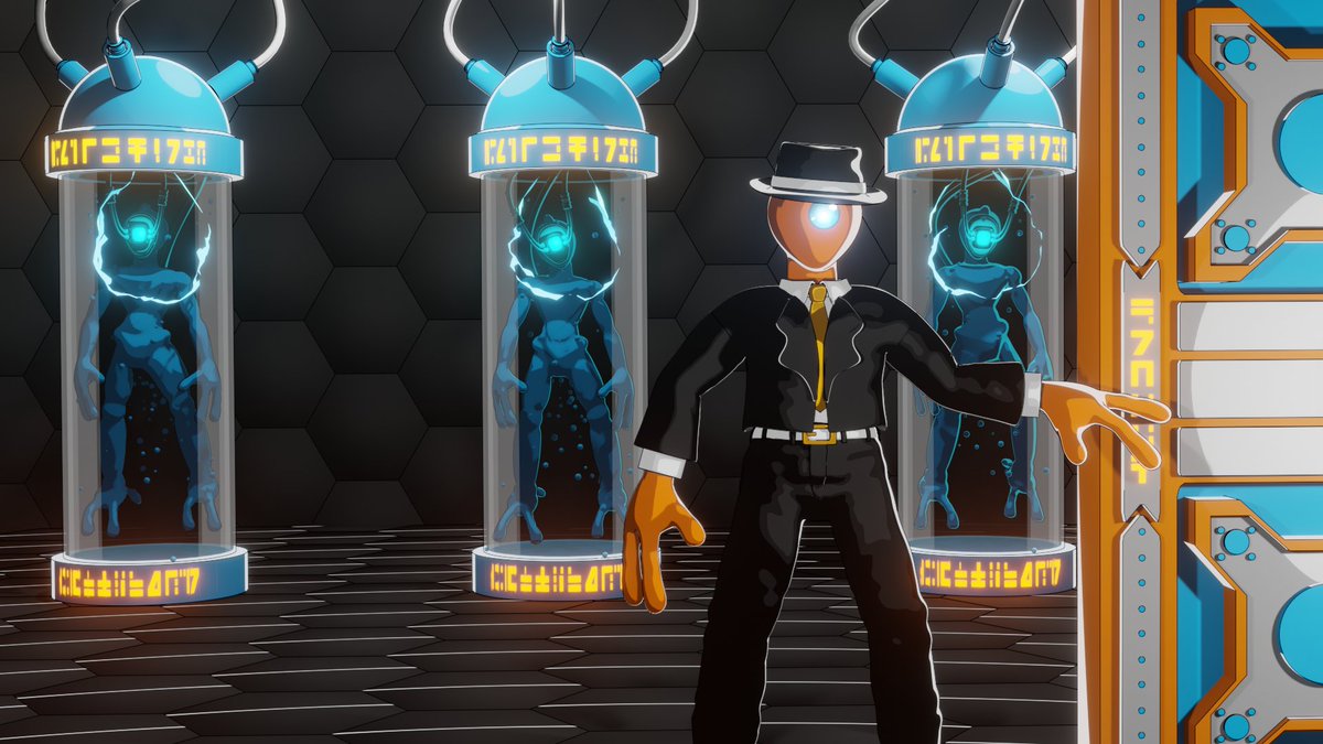 IggyBlends's tweet photo. Alien Cloning facility 👽
Final cel-shaded/toon shaded render using 'Eevee' in Blender https://t.co/byrcD4XlOX