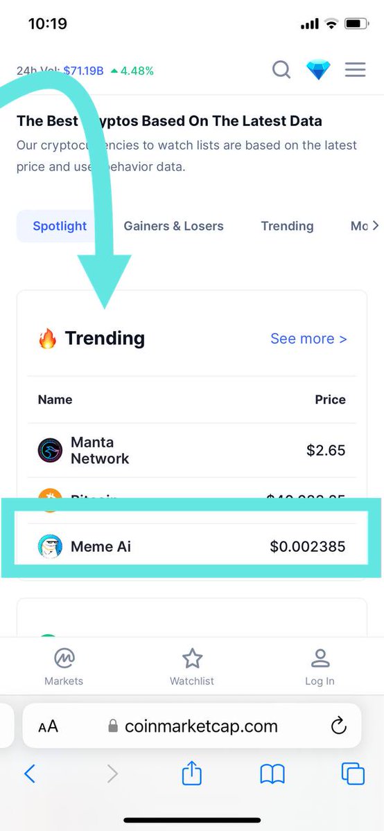 Memeaicoin's tweet photo. We did it again #memeaicoin Army!

🔥CMC TRENDING - TOP 3🔥

@DeeZzoW is cooking secret sauce for the upcoming days! BitMart listing is ONLY to hype up the way to a BIGGER TIER CEX LISTING coming very very soon!

Last call to get in CHEAP!👾

#memeai #memeaiarmy #MemeCoinSeason https://t.co/VSpp1YzjSj