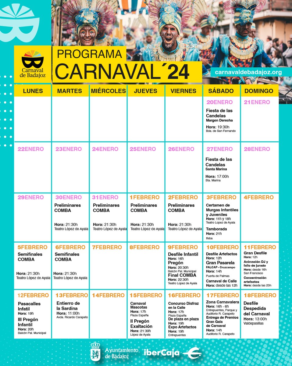 Carnaval de Badajoz tweet media