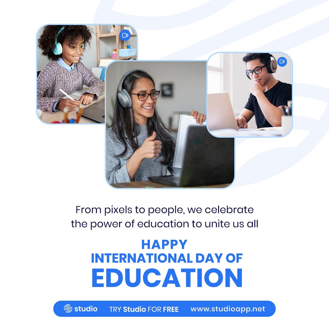 From screens to dreams, education lights the way. This #InternationalDayofEducation, we’re inspired by the countless stories of learners who have used Studio to unlock their potential. 

Happy International Day of Education!

#education #career #knowledge #virtualclass #studio