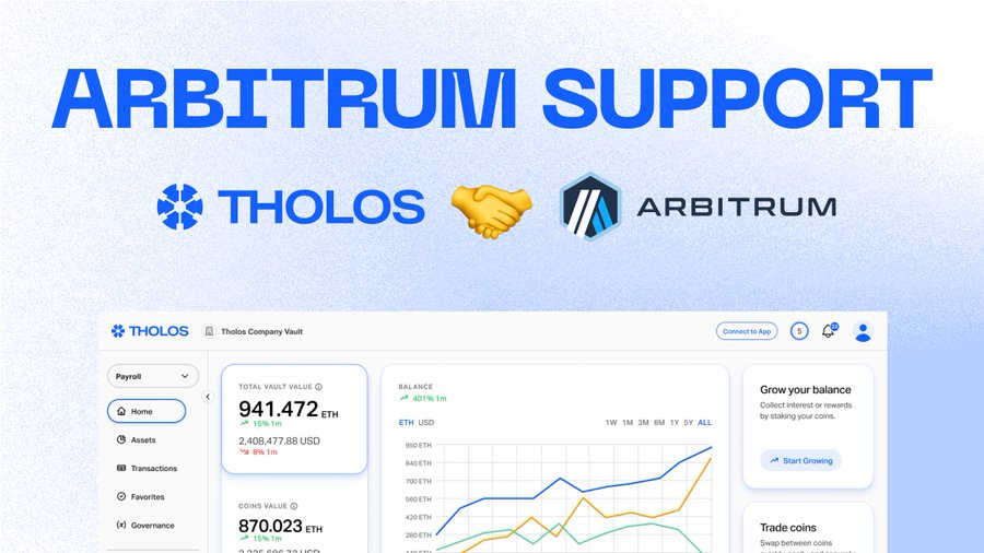 ARB_Universe's tweet photo. 💥 @TholosApp joins @Arbitrum ecosystem
💥 #Tholos leverages industry-leading MPC implementations to provide organizations with enterprise-grade security.
🔽 VISIT
https://t.co/MhsDhIa84g
#ARB_Universe https://t.co/ta7c1WPOgn