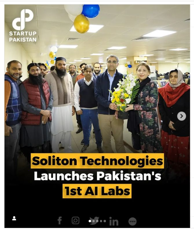AIeF_edu's tweet photo. In a landmark development, Soliton Technologies has inaugurated Pakistan's inaugural AI laboratories, positioning itself at the vanguard of technological innovation. #ai #healthcare #milestone #newbeginnings #2024trends #lifeatsolitonFor Further Details: https://t.co/1PUhLzJTHm https://t.co/FNaQnRjNtv