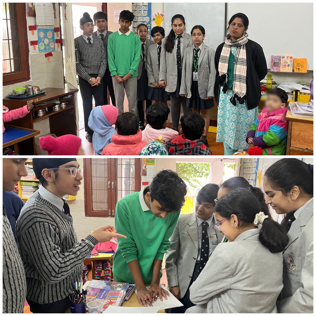 Colourful Connections
Students from Lotus Valley School, Noida, visited Palna along with their teacher with open hearts.
Guided by Ms. Kausar Parveen, they engaged in a delightful cardmaking activity with the Palna children, sharing laughter and creativity.
#Oscars2024 #RamLalla