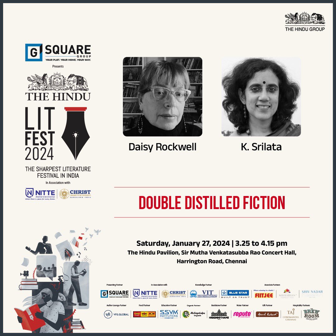 Dive into the literary world of translation with the Booker Prize award-winning translator & artist, Daisy Rockwell in conversation with versatile writer & poet, @SrilataKrishnan . Join us at #TheHinduLitFest for a captivating discussion. Register🔗…thehindu.com/lit-for-life/l…