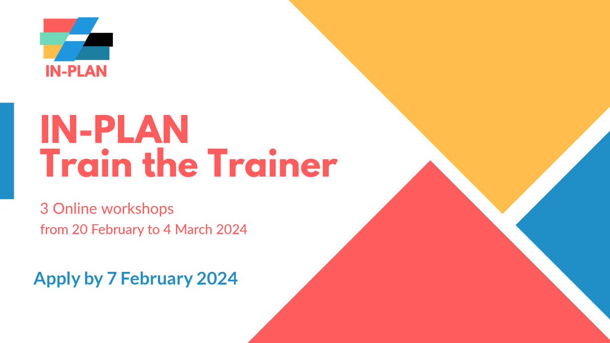 The #LifeInPlan Train the Trainer programme is back!

🤓 Are you working for an energy, climate or development agency?
🧑‍🏫 Interested to learn about integrated spatial planning?
📆 Free on 20 Feb, 27 Feb &amp; 4 March morning?

Then this is for you: bit.ly/47P4fo7