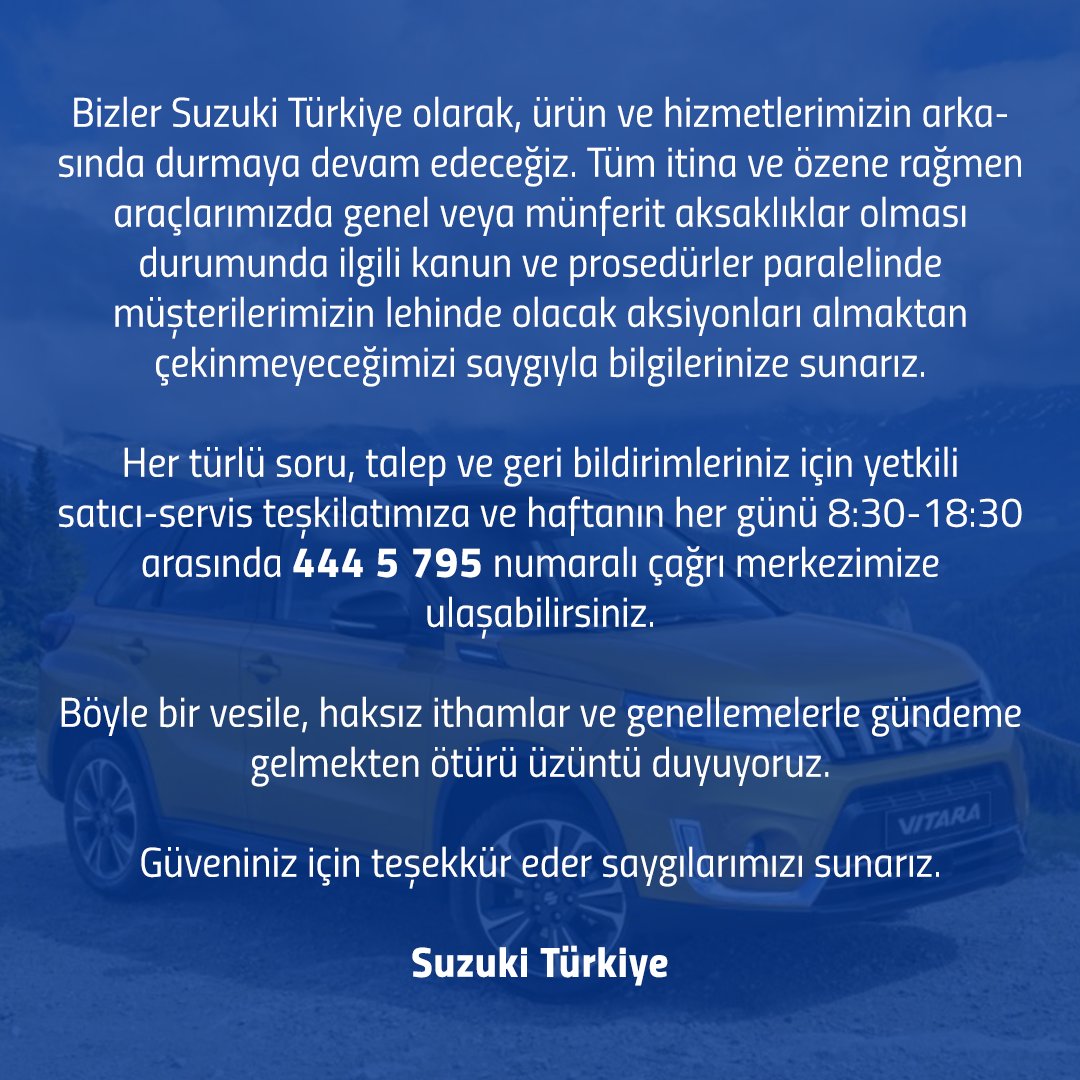 Suzuki Türkiye (@suzuki_tr) on Twitter photo 