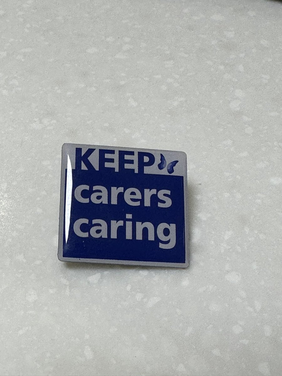 While we are waiting for our new stick of carers lanyards watch out for Jo giving these amazing pin  badges to selected staff who heavily support the “keep carers caring campaign “ <a href="/CHFTNHS/">Calderdale and Huddersfield NHS Foundation Trust</a> <a href="/JohnCampaign/">John's Campaign</a> <a href="/EnhanceCareCHFT/">Enhanced Care CHFT 🦋</a>