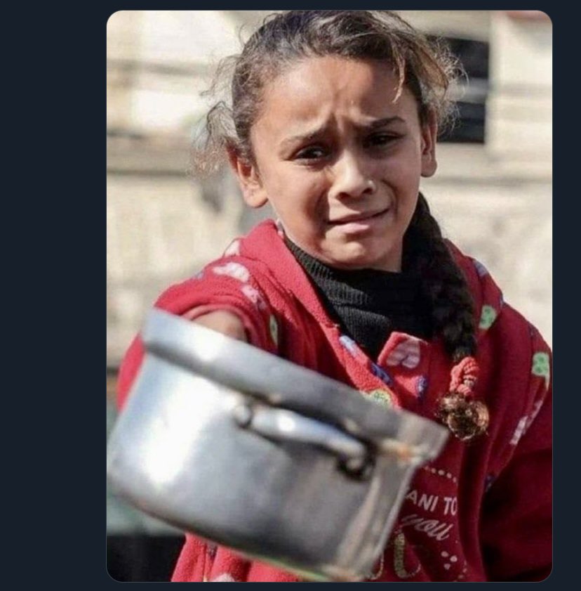 Ragnerinoglu's tweet photo. #GazaIsStarving https://t.co/V4pTtX7Zon