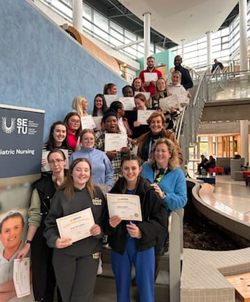 Our 2nd year Psychiatric nursing students completed training in safeTALK as part of suicide awareness and intervention training whic they receive throughout their undergraduate nursing programme here in the Department of Nursing SETU #safetalk @SETUIreland