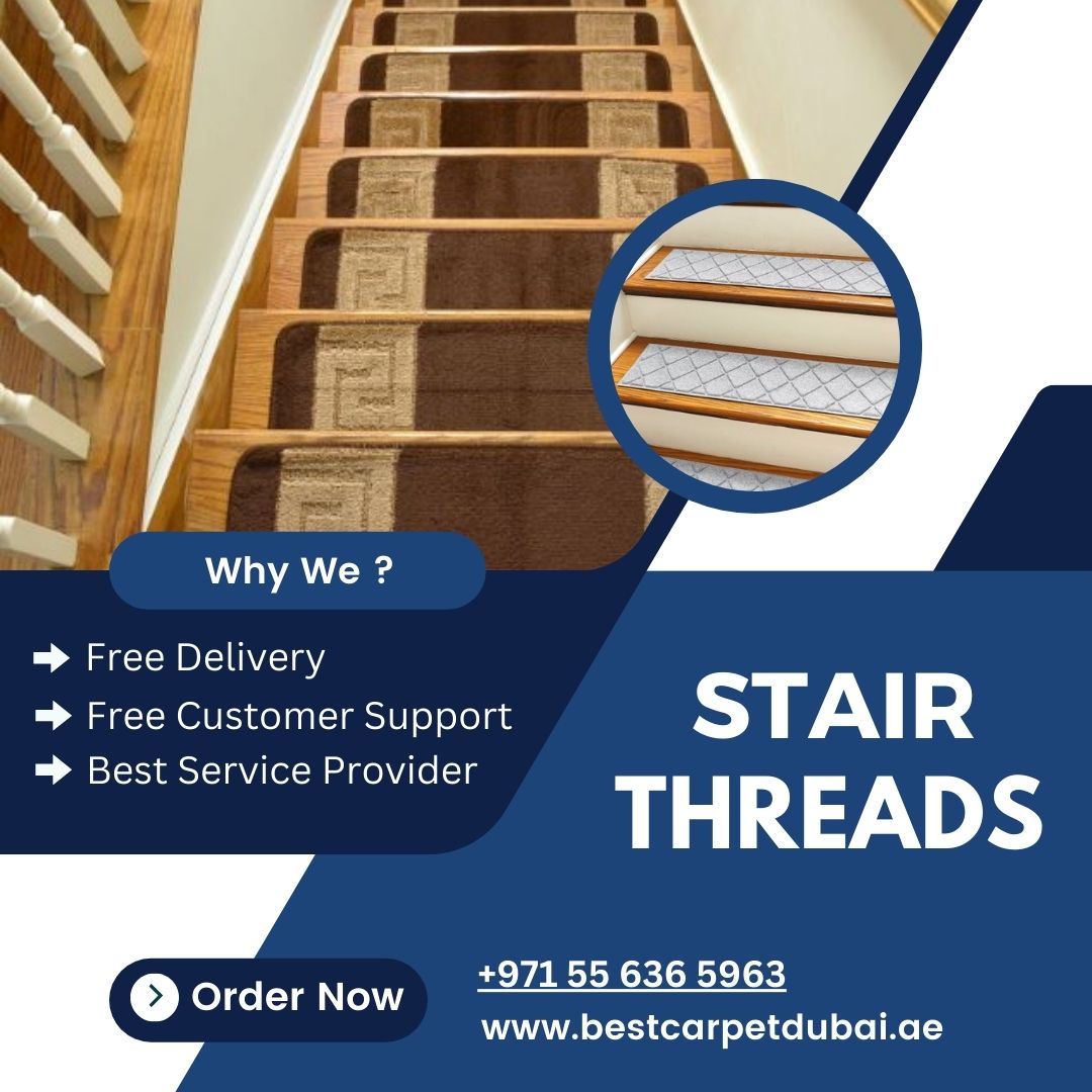 BestCarpetUAE's tweet photo. stair treads provide a combination of safety, durability, aesthetic appeal, and functionality. 
Visit Us: https://t.co/fvD0vEIIEd
Email: info@bestcarpetdubai.ae
Phone No: +971 55 636 5963
Address: Al Murar - Dubai - United Arab Emirates
#post #newpost #postfb #rugs #carpettiles https://t.co/2wt8FZH5NP