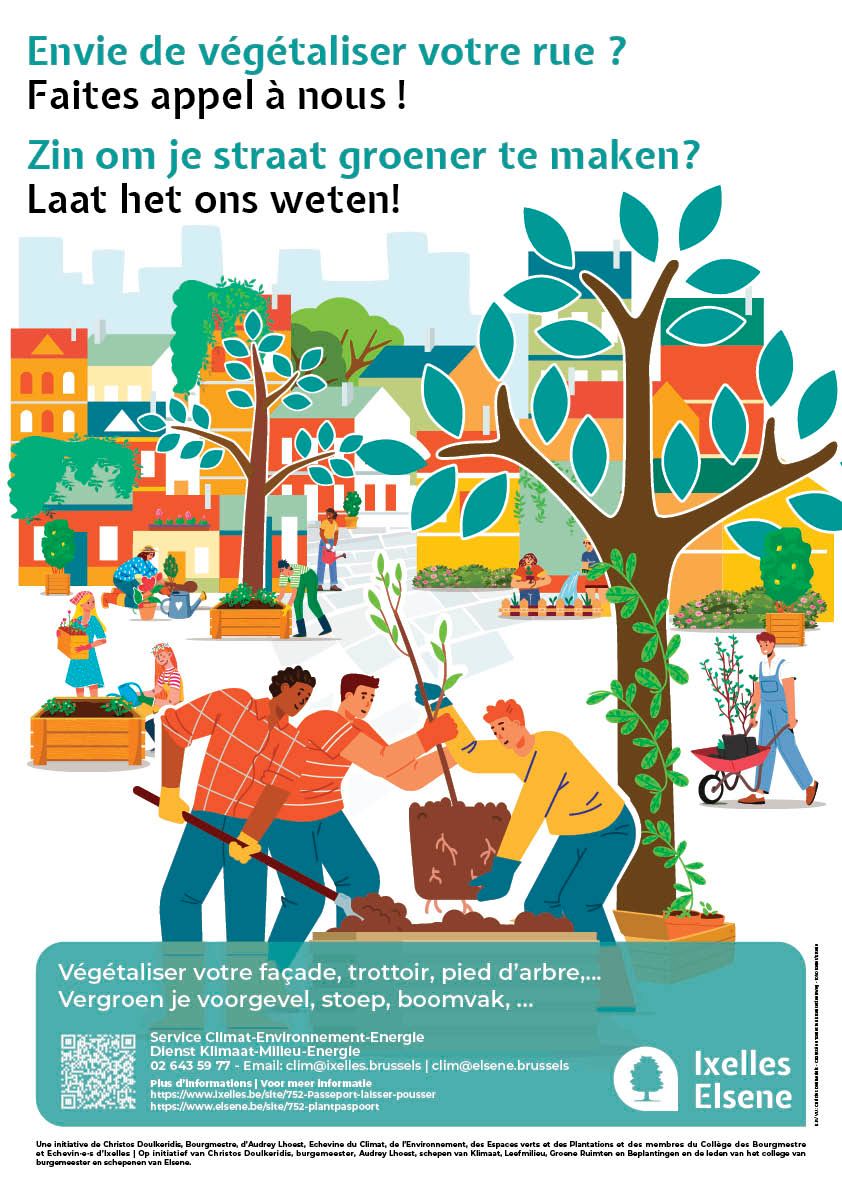 Wil je je gevel en je straat verfraaien met een klimplant, een geveltuin, of een plantenbak? Vraag dan je Plantenpaspoort aan! 

Dien hier je aanvraag in:
elsene.be/site/752-Een-P…