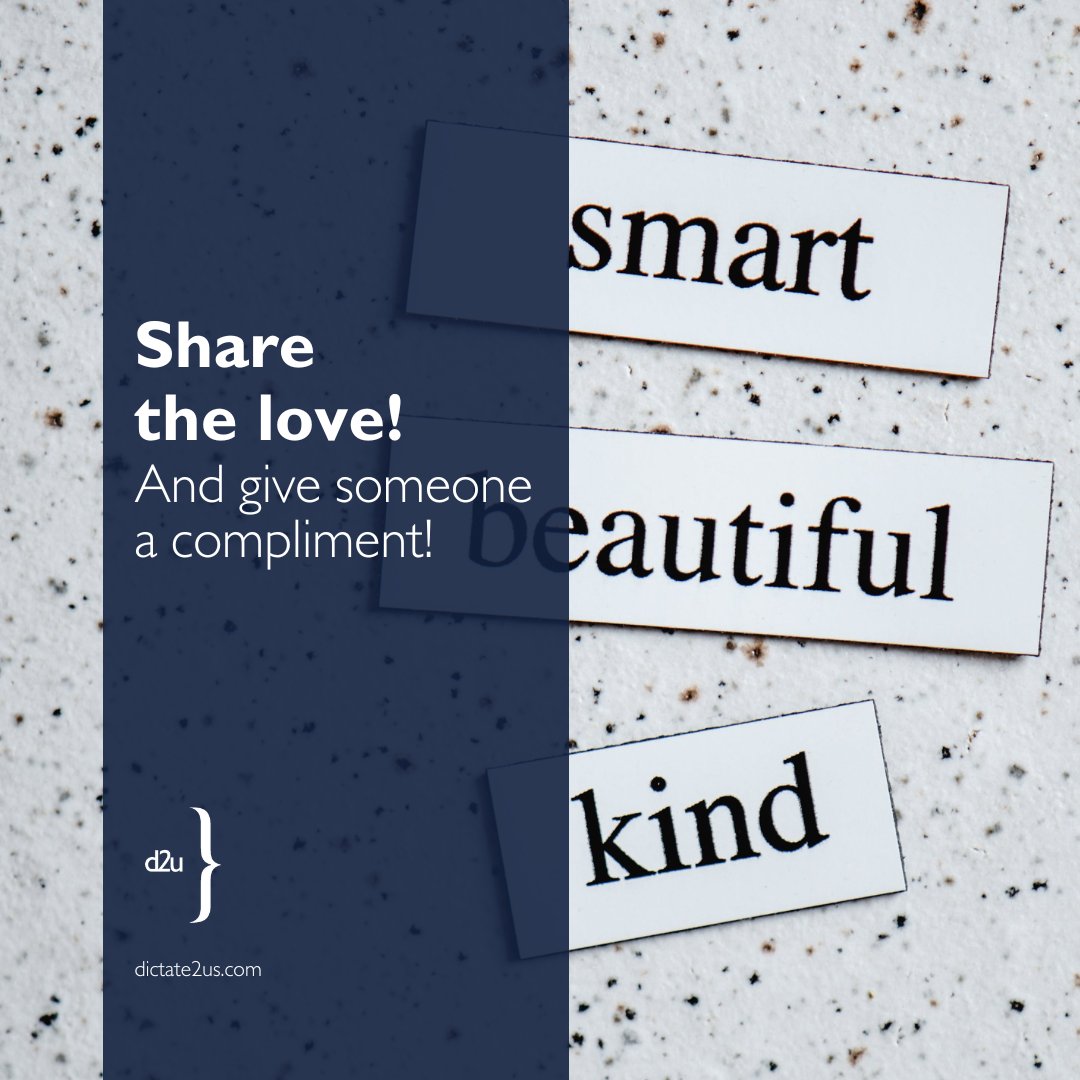 dictate2us's tweet image. Did you know it's #NationalComplimentDay? 🎉 
Let's show some love in every #language today! Drop a #compliment in the comments below and brighten someone's day! 💖 

#Kindness😍