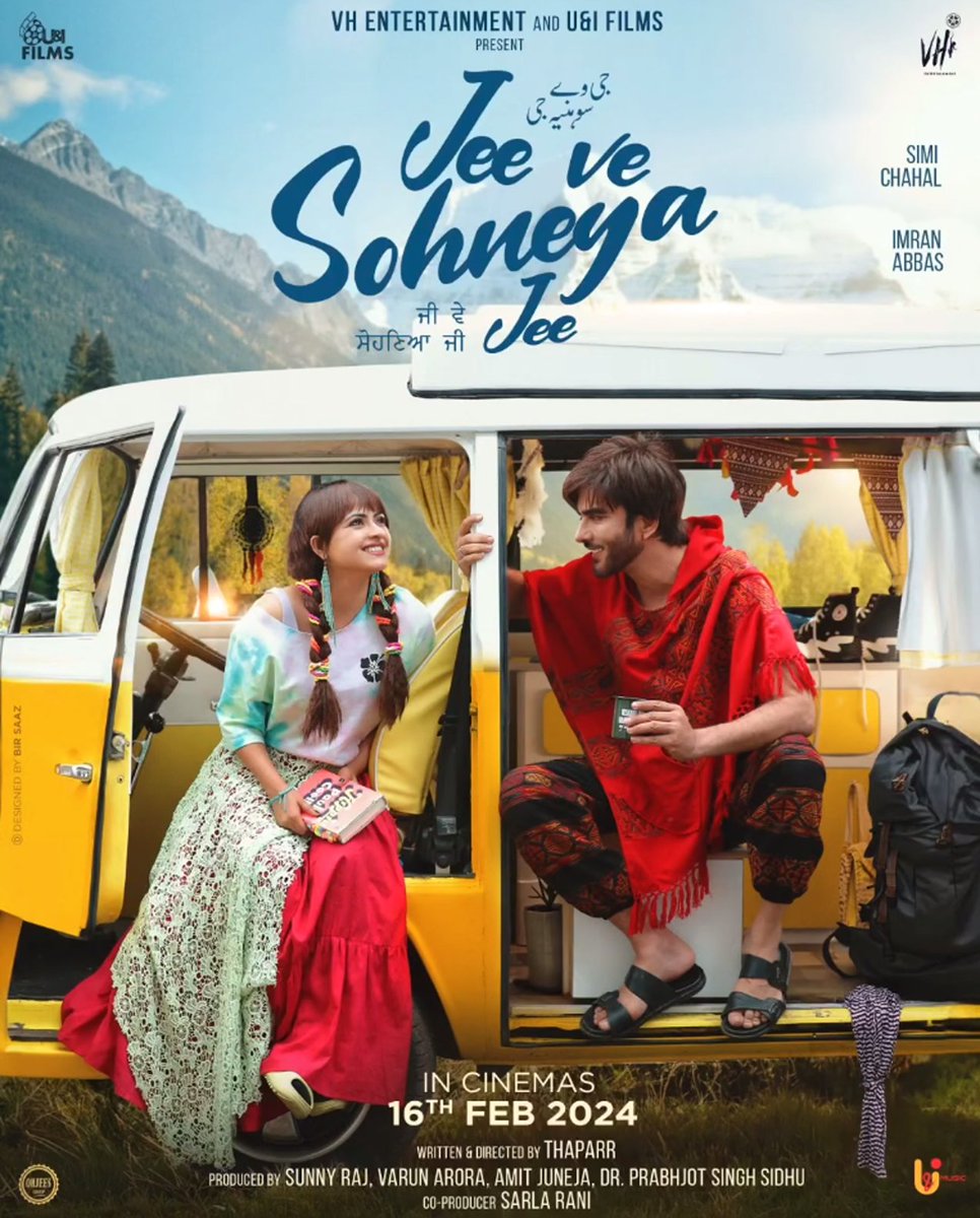 🌟 #OfficialPoster of #JeeVeSohneyaJee is out now! 🙌🔥
Imran Abbas makes his Indian Punjabi Cinema debut with 'Jee Ve Sohneya Jee' opposite #SimiChahal in lead role. 
Releasing in Pakistan and Cinemas Worldwide on 16th February 2024.

#ImranAbbas #SimiChahal #IndianPunjabiCinema