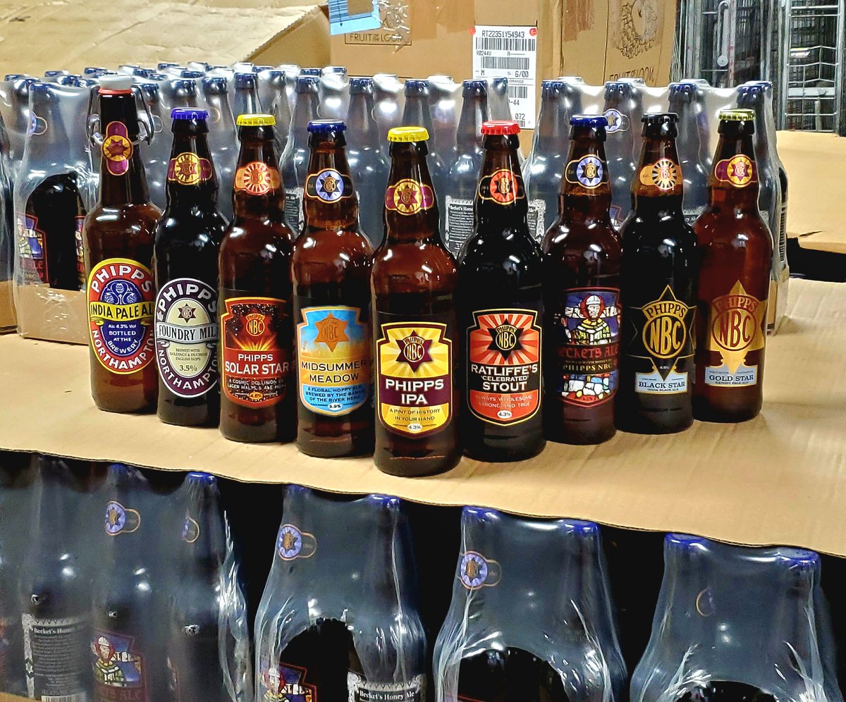 Phipps NBC doesn't just sell cask ale to pubs, we also have a bottle range for bars, shops, cafes, delis, off sales and home deliveries.
Contact sales@phipps-nbc.co.uk for more info
#realale #supportlocalbusiness #northampton #northamptonshire #brewery
<a href="/MadeInNorthants/">Made In Northamptonshire</a>