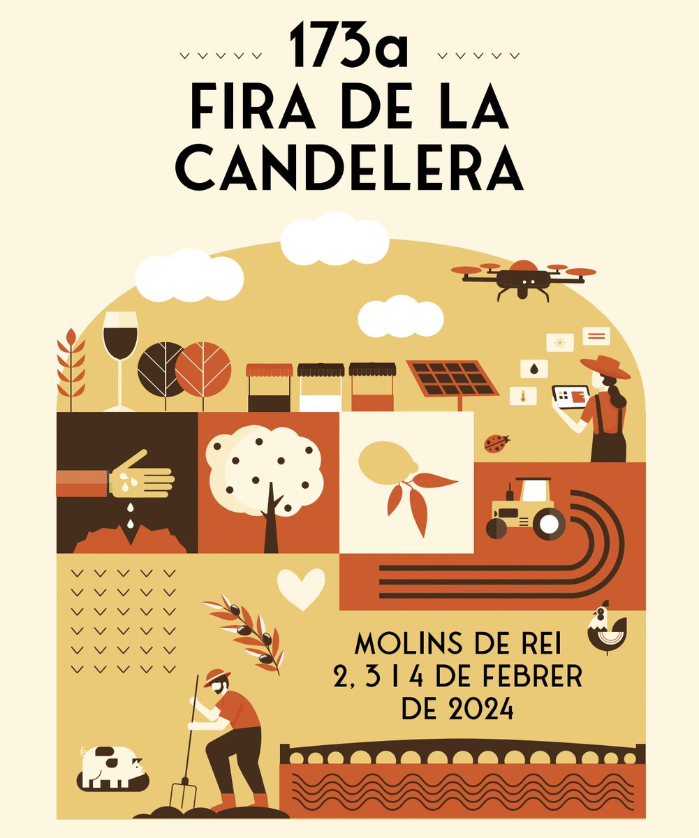 𝐂𝐔𝐋𝐓𝐔𝐑𝐀 #MolinsdeRei l La innovació agrària centrarà l’atenció de la 173a edició de la <a href="/firacandelera/">LA CANDELERA</a>. El tradicional certamen tindrà lloc els dies 2, 3 i 4 de febrer

🔗 acortar.link/fDQkRL
cc <a href="/AjMolinsdeRei/">Ajuntament de Molins de Rei</a> <a href="/xavipaz/">Xavi Paz</a> <a href="/IvanMustieles/">Ivan Mustieles</a>
