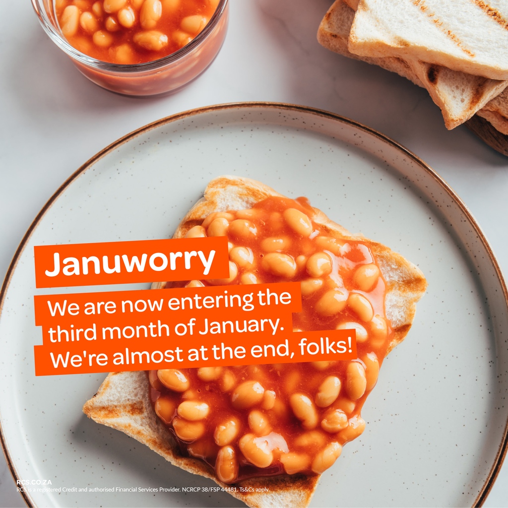 After the fun of the festive season, January feels like a long, hard year. Month. Sorry, we meant month. RCS is a registered Credit and authorised Financial Services Provider. NCRCP 38/FSP 4448 #rcs #rcsstorecard #rcsinspired #januworry #hangover #broke