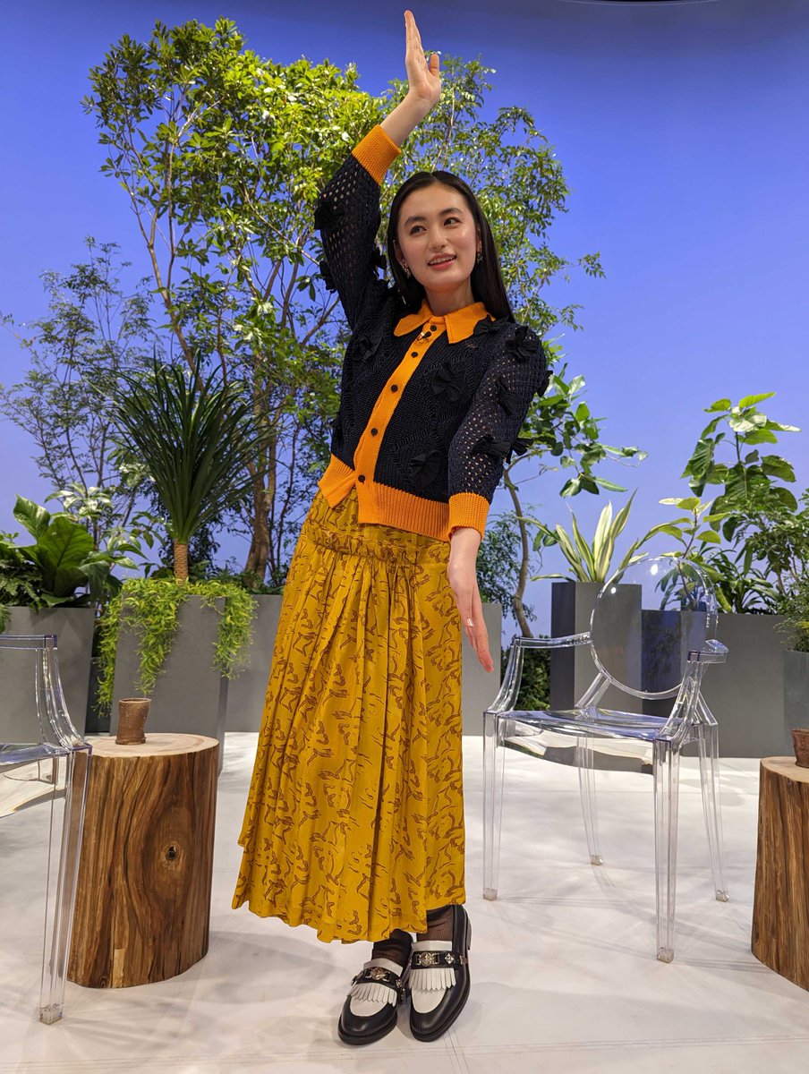 即発新品4y Dress skirt and its printed scarf SKIRT - 601 | 京都ウィメンズセレクトショップ