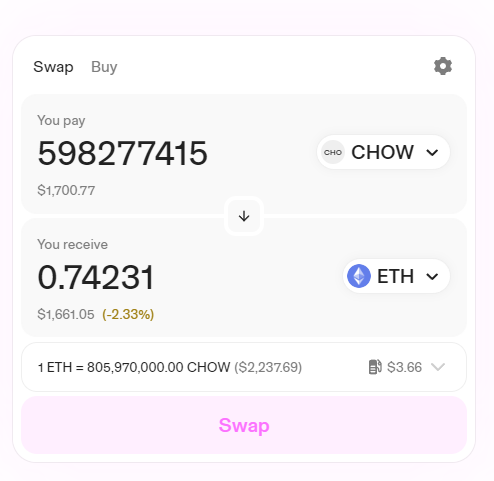 $CHOW airdrop is live x.com/ChowChowerc/st…
