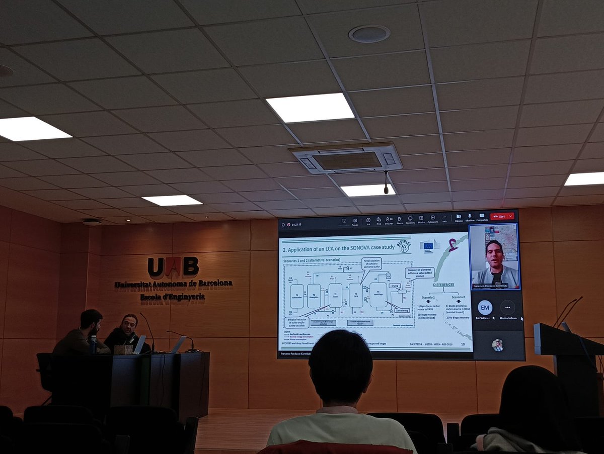 RecyclesEu's tweet photo. Second session of RECYCLES workshop with really inspiring talks by @AerisTec @GENOCOV @DeqbaUab @UABBarcelona @UNI_FIRENZE @Unipisa (1/2) https://t.co/TZzkHtOvtC