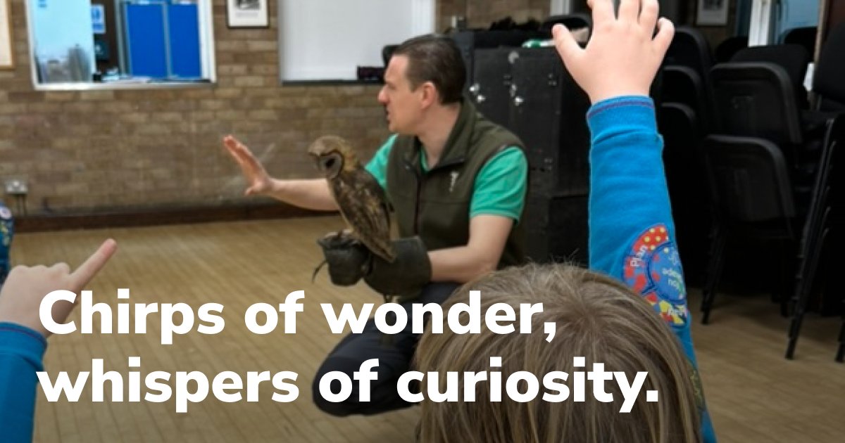 Nose-to-nature explorations with Wye Valley Falconry 🦅 Curious Beaver @scouts getting up and close, learning about birds of prey and the history of falconry #SkillsForLife