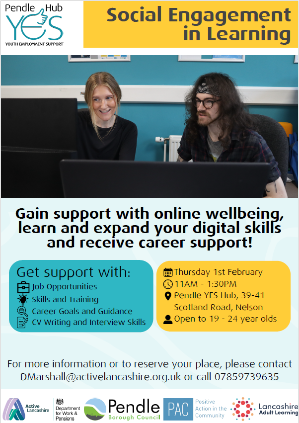 🌐✨ Elevate your well-being online, enhance digital skills, and boost your career with: 🚀 Job Opportunities 🛠️ Skills and Training 📝 CV Writing and Interview Skills Starting February 1st! Check out the details in the poster below. #CareerSupport #DigitalSkills