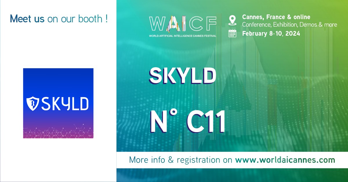 🗓 We are delighted to announce that we will be present at the #WAICF - World AI Cannes Festival from February 8th to 10th, 2024 ! 

Find us starting on Thursday, February 8th at Booth C11. Under the blue sky of Cannes! ☀️

So, see you very soon !
#AI #WAICF2023