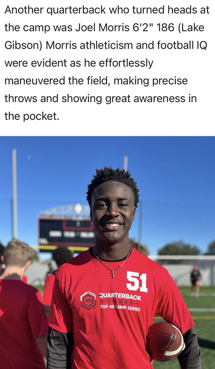 Joel Morris (@joe1morris) on Twitter photo Thanks for the write up <a href="/CoachGreen_3/">Green Zone preps Recruiting inc.</a> it was all and good work <a href="/TheQBHouse/">The Quarterback House 🎯</a> top 40 camp! Thanks for the write up <a href="/CoachGreen_3/">Green Zone preps Recruiting inc.</a> it was all and good work <a href="/TheQBHouse/">The Quarterback House 🎯</a> top 40 camp!