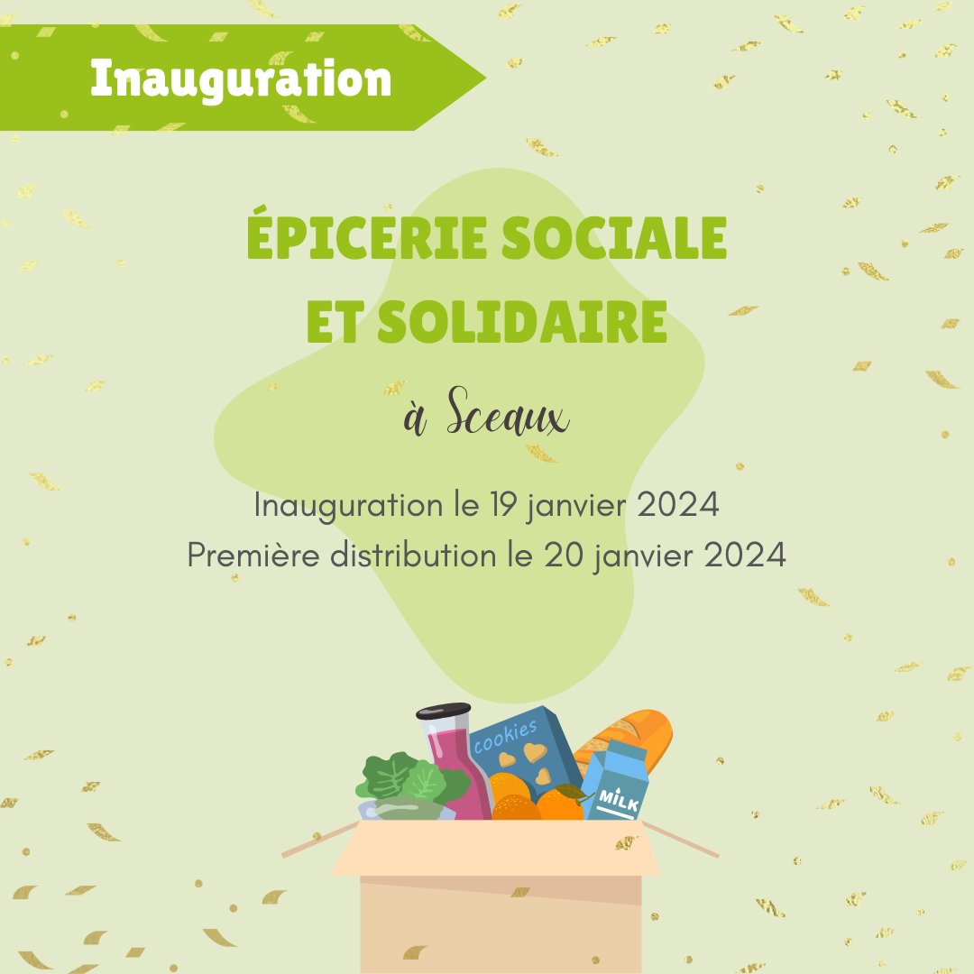 Agir Ensemble (@agir__ensemble) on Twitter photo 19 janvier 2024 : inauguration de l'épicerie sociale et solidaire à Sceaux ! 🥖 🥕 🍎 🥚 🍴
Les premières distributions sont lancées avec succès.
<a href="/Ville_de_Sceaux/">Ville de Sceaux</a> 19 janvier 2024 : inauguration de l'épicerie sociale et solidaire à Sceaux ! 🥖 🥕 🍎 🥚 🍴
Les premières distributions sont lancées avec succès.
<a href="/Ville_de_Sceaux/">Ville de Sceaux</a>