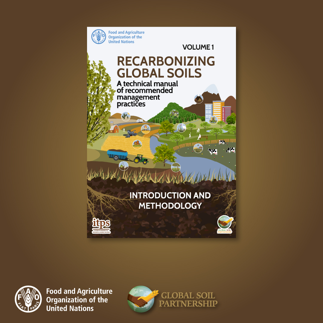 📚 Secure your FREE copy of the 6⃣-volume technical manual on Sustainable #SoilManagement and contribute to the global decarbonization efforts!

Developed by 400+ dedicated scientists, it's your guide to impactful #SoilAction and increased #soilhealth 

👉🏼doi.org/10.4060/cb6606…