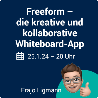 FOKUS EVENT: Freeform – die kreative und kollaborative Whiteboard-App

digitalebildungswochen.online/courses/freefo…