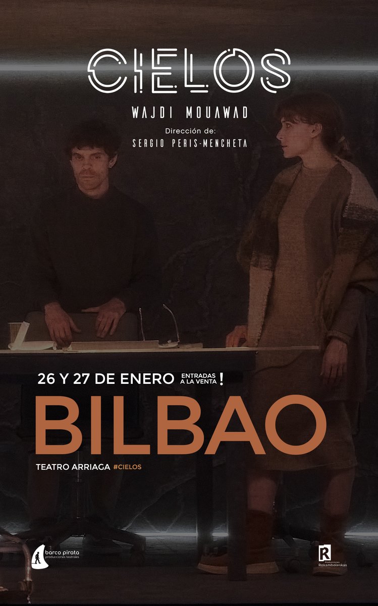 ¡Por fin! Llegamos a Bilbao 😍

'CIELOS' el 26 y 27 enero en el <a href="/Teatro_Arriaga/">Teatro Arriaga Antzokia</a> 

Entradas a la venta en arriaga.janto.es/espectaculo/ci…