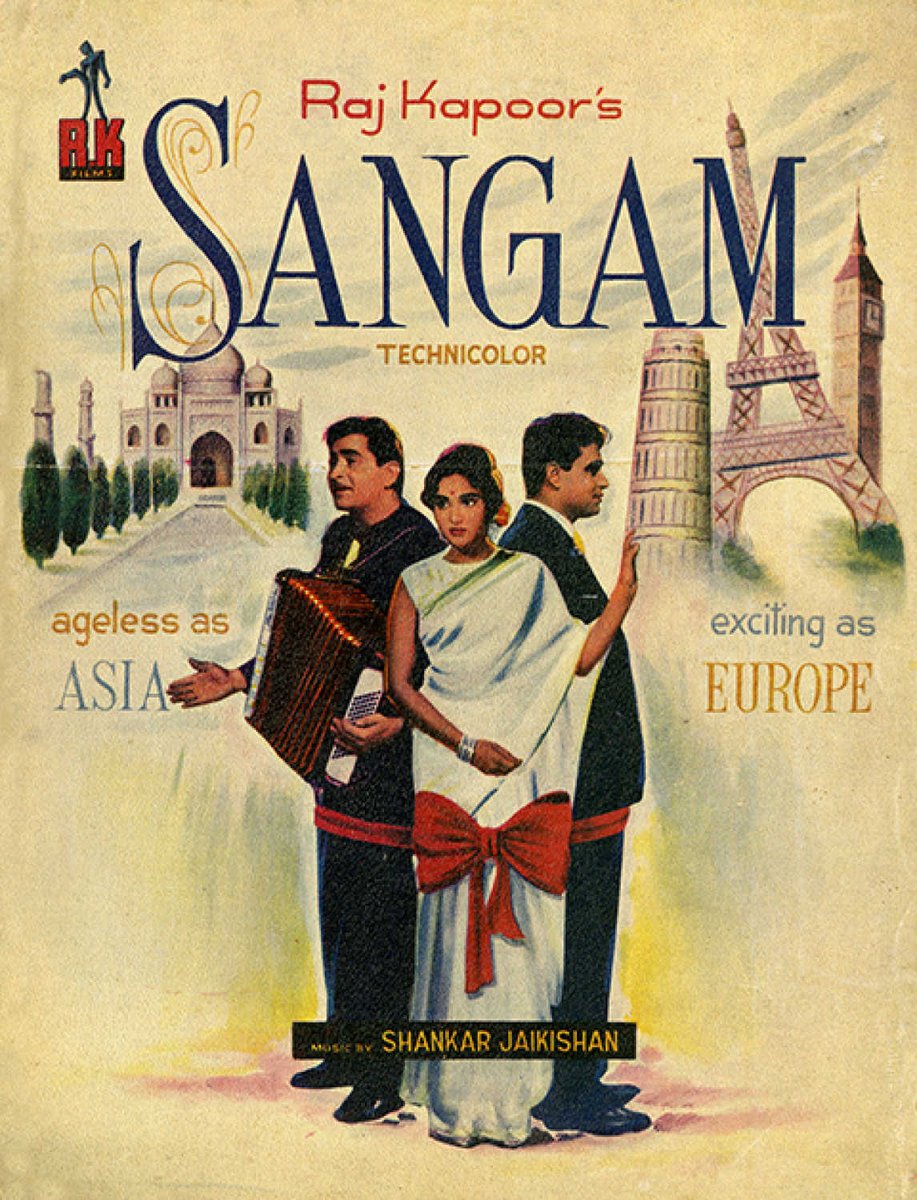 #Sangam (1964)
Cast : #RajKapoor, #RajendraKumar & #Vyjantimala.

Hollywood Movie #PearlHarbour (2001) Love Triangle Inspired by This Movie.