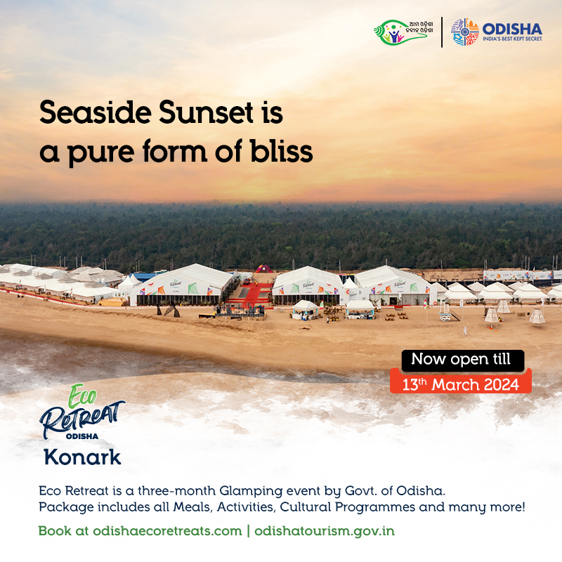 odisha_tourism's tweet photo. Experience bliss at the pristine Ramchandi beach at #EcoRetreatKonark! Create cherished memories with friends and family as you enjoy a fantastic time by the shore. 

Book now!

#EcoRetreatOdisha #OdishaTourism #IndiasBestKeptSecret