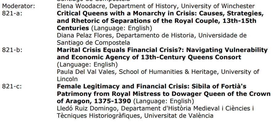 paula_delval's tweet photo. So excited about #IMCLeeds with *four* (yes, you heard that right!) @munarqas panels. A full day of sessions learning all things about queens and their attitudes facing crises. https://t.co/6SkndMZMVU