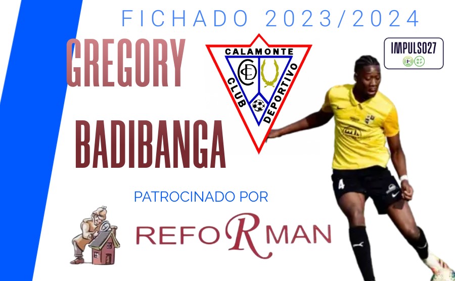 CCalamonte's tweet photo. ✅OFICIAL / FICHADO 

El jugador Frances Gregoy Badibanga @badi_b94 es nuevo jugador del @CCalamonte lo que resta de temporada, ya esta a las ordenes del técnico Juan Manuel Fernández al igual de la plantilla, llega del club Val Yerres Crosne Association Football de Francia. https://t.co/809Rl0p6yX