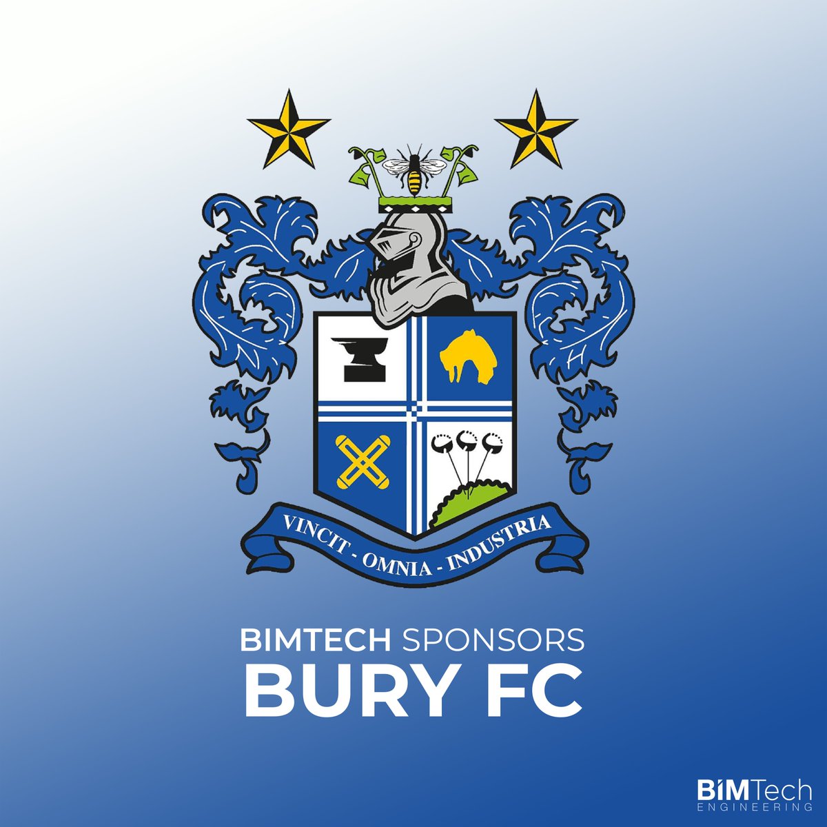 BIMTECH_eng's tweet image. At BIMTech, we think it&apos;s important to share the  spotlight. That&apos;s why in 2024, you&apos;re going to see much more of the  teams we sponsor. Starting with the Football teams:

⚽ Bury FC
⚽ Chapel Town FC
⚽ Blue Brazil Boys Club

We&apos;re wishing our teams every success in 2024!