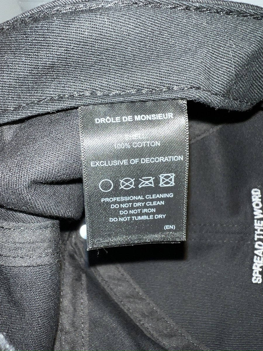 [USED] 'Not from paris madame' Drôle de Monsieur cap
สีดำ /ขอบปีกหมวกสีขาว สภาพใหม่มาก 
PRICE : 1,500 THB
#พรีออร์เดอร์เกาหลี #พรีออเดอร์ญี่ปุ่น #ส่งต่อเสื้อผ้ามือ2 #พร้อมส่ง