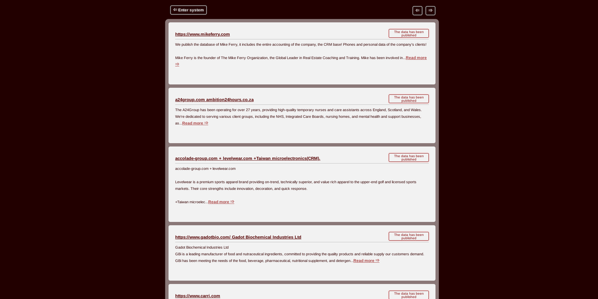 fastfire's tweet image. ⚔️ New group of cyber attackers detected. This is the #MyData ransomware gang. Active for a few weeks, has highlighted the attacks carried out against 6 organizations on its data leak site. As usual you can find the link to the TA website within our #deepdarkCTI project