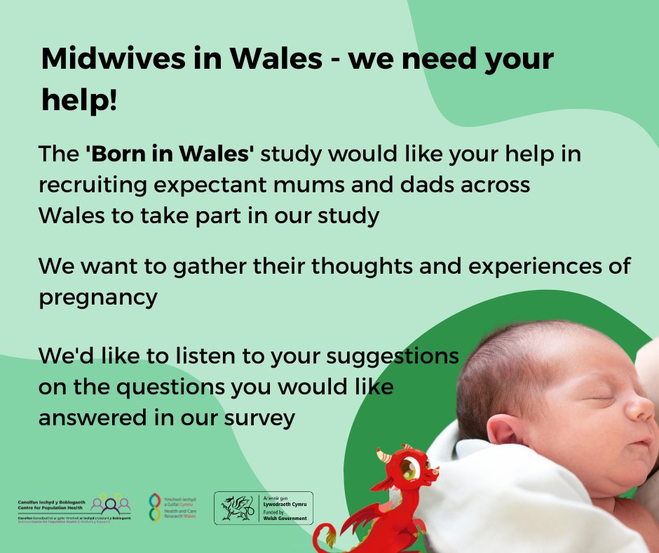 📣 #Midwives in Wales, we need your help recruiting expectant mums to participate in our study. 👶You can help by directing women to our website- ncphwr.org.uk/midwives/ or by contacting Hope Jones, h.e.jones@swansea.ac.uk, for more information.🙏 @ResearchWales @RCMWales