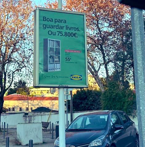 O IKEA também já entrou em campanha eleitoral