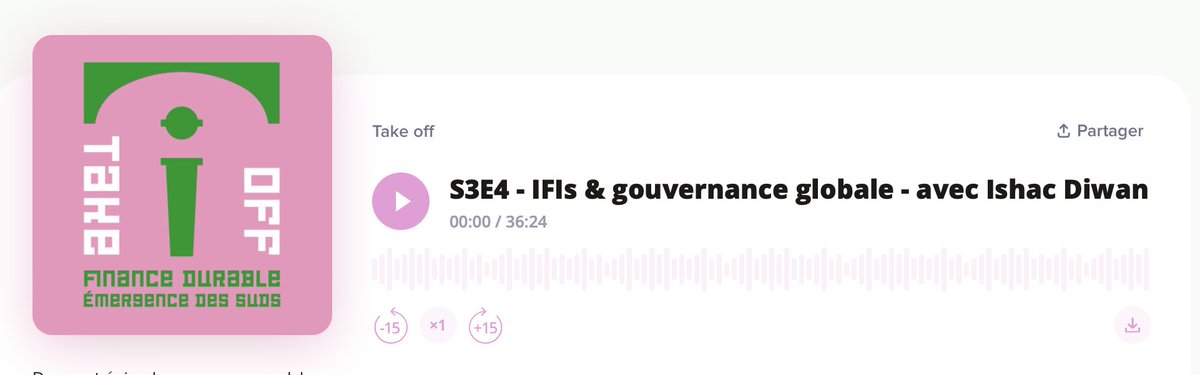 📻 Tout savoir sur les réformes en cours de la Banque mondiale et de la gouvernance financière internationale en un #podcast c'est ici avec l'interview exclusive de @ishacdiwan directeur de recherche au @FinDevLab @PSEinfo @ENS_ULM #Takeoff 🔗smartlink.ausha.co/take-off/s3e4-…