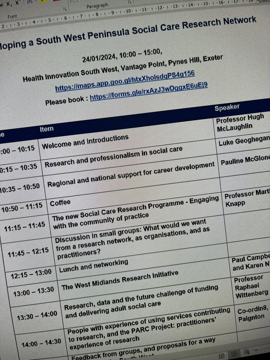 Attending the South West Peninsula Social Care Research Network today. Engagement relationships, research and learning to inform practice is my theme of the day <a href="/MPFTResearch/">MPFT NHS Research</a>
