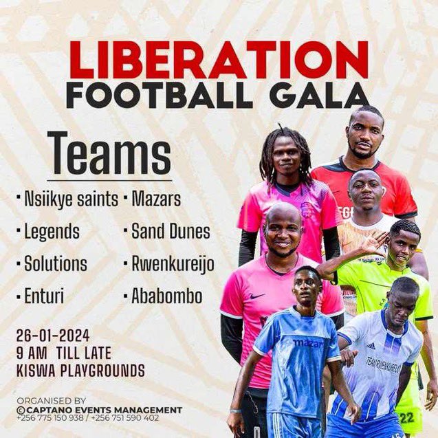 ebz8z's tweet photo. Celebrating Liberation Day with an event that brings the community together, showcasing unity and joy through the beautiful game. Wishing everyone a thrilling and memorable event!
We are all winners π
#SandDunes #Mazars #Rwenkureijo #Saints #Legends #Solutions #Enturi #Ababombo https://t.co/ZpKmgHs53y