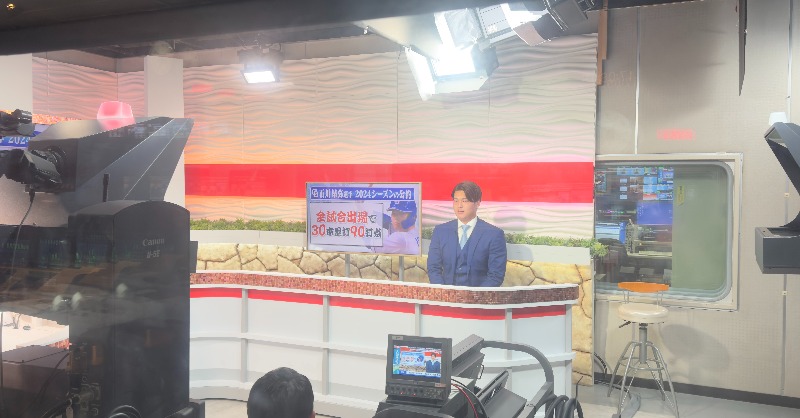 tva_sports's tweet photo. 本日、5時スタに #中日ドラゴンズ の
#石川昂弥 選手が出演しました！！
出演部分はYouTubeで公開中です！

後日、4K撮影した自主トレ動画と
インタビュー動画を公開予定です！

こちらもあわせてご覧ください！
#5時スタ #テレビ愛知 #ドラズバ